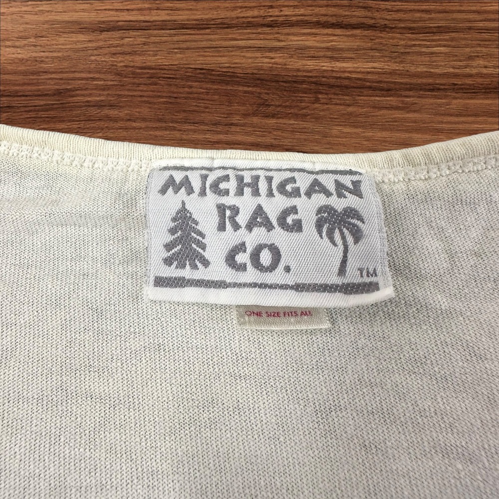 Vintage Michigan Rag Co Lighthouse All Over Print Novelty T-Shirt One Size - Picture 3 of 7